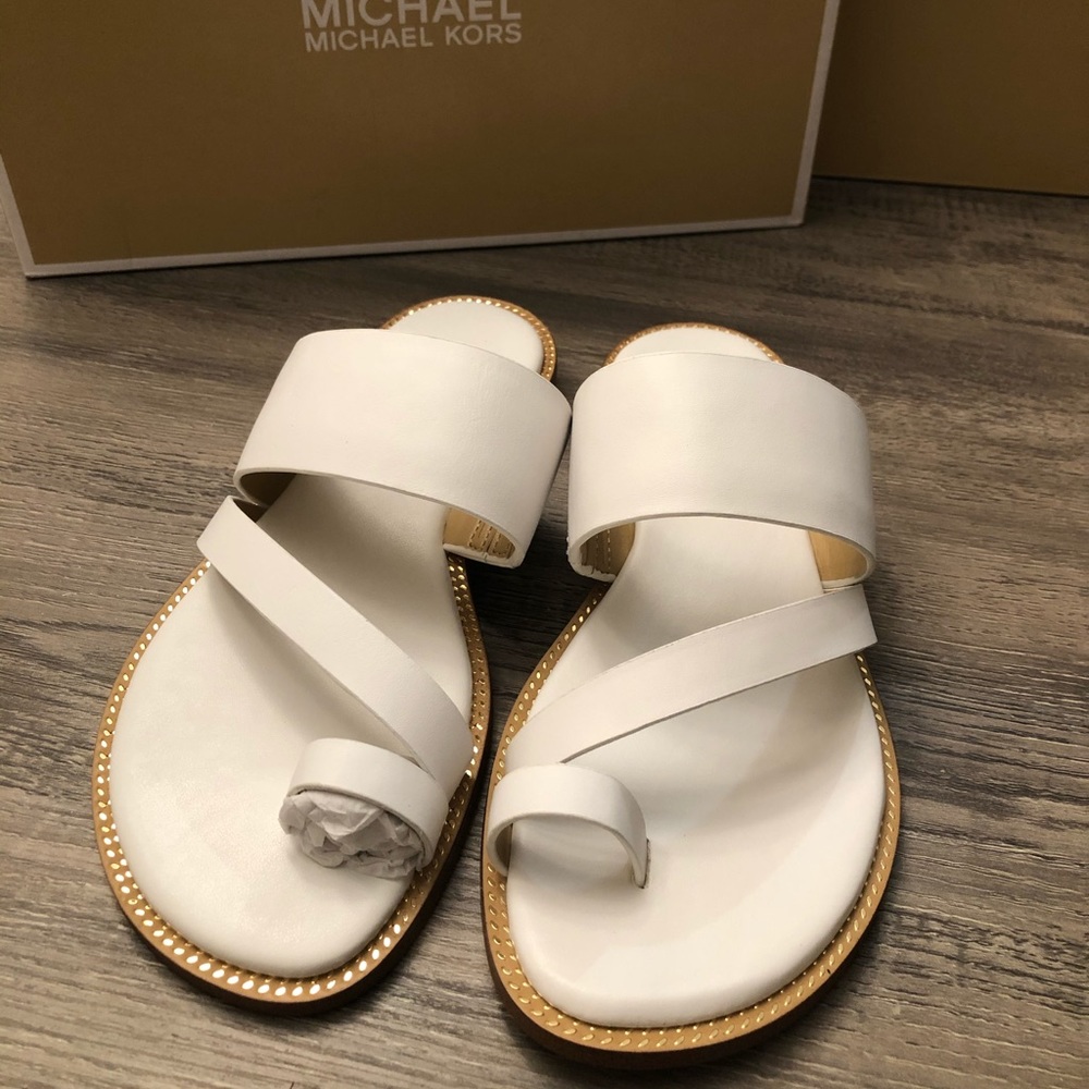 Michael Kors Pratt Leather Sandal